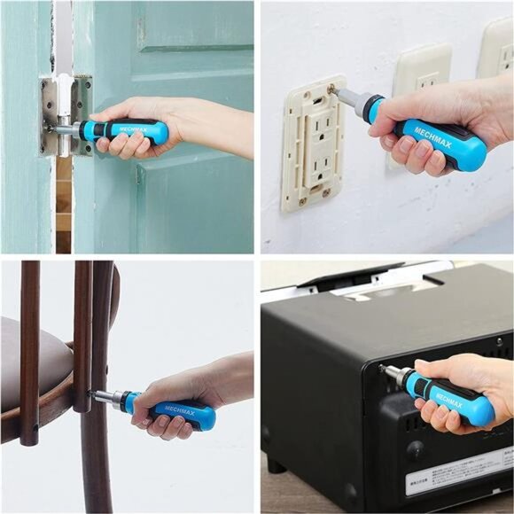 Ratcheting Screwdriver Bits&Socket Set 68 Piece, Magnetic Bits with Storage Case - Picture 6 of 7